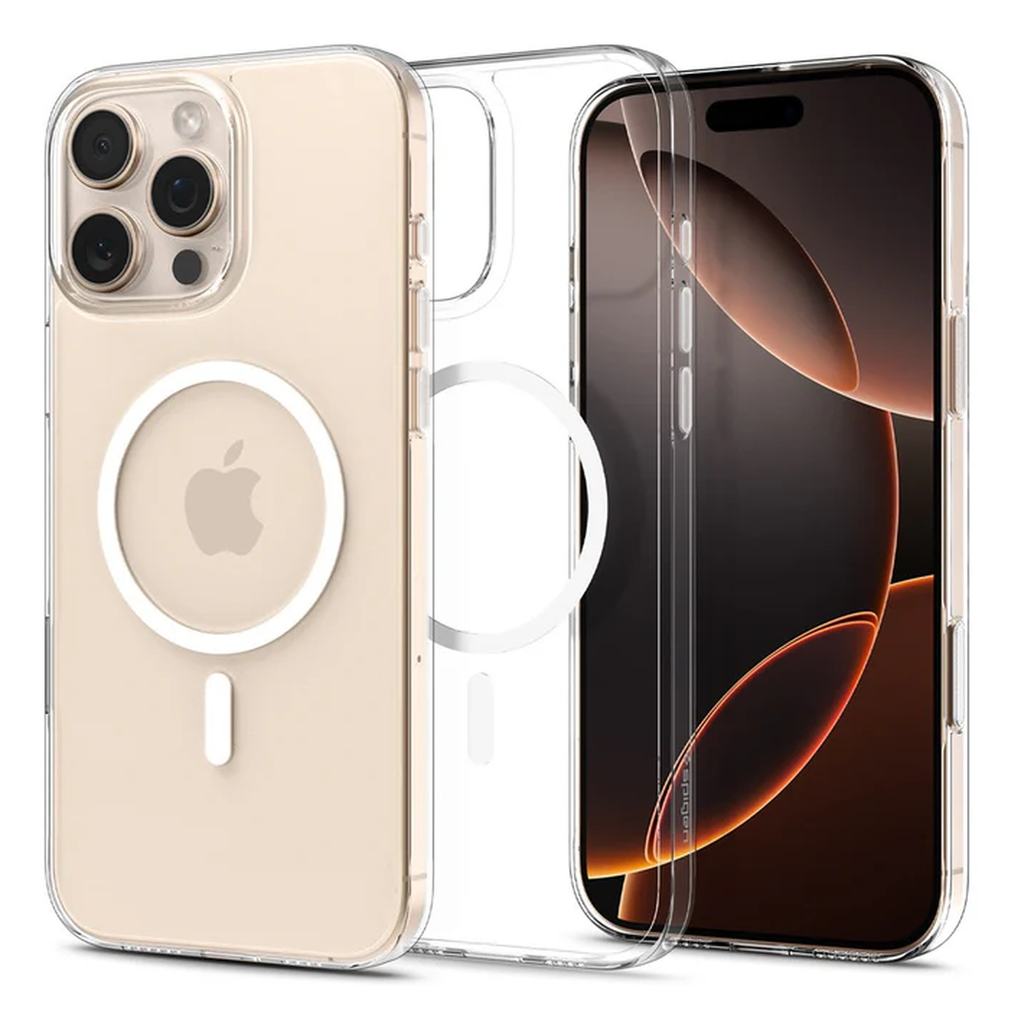 Spigen Thin Fit MagFit Apple iPhone 16 Pro Hoesje MagSafe Back Cover Transparant afbeelding 1