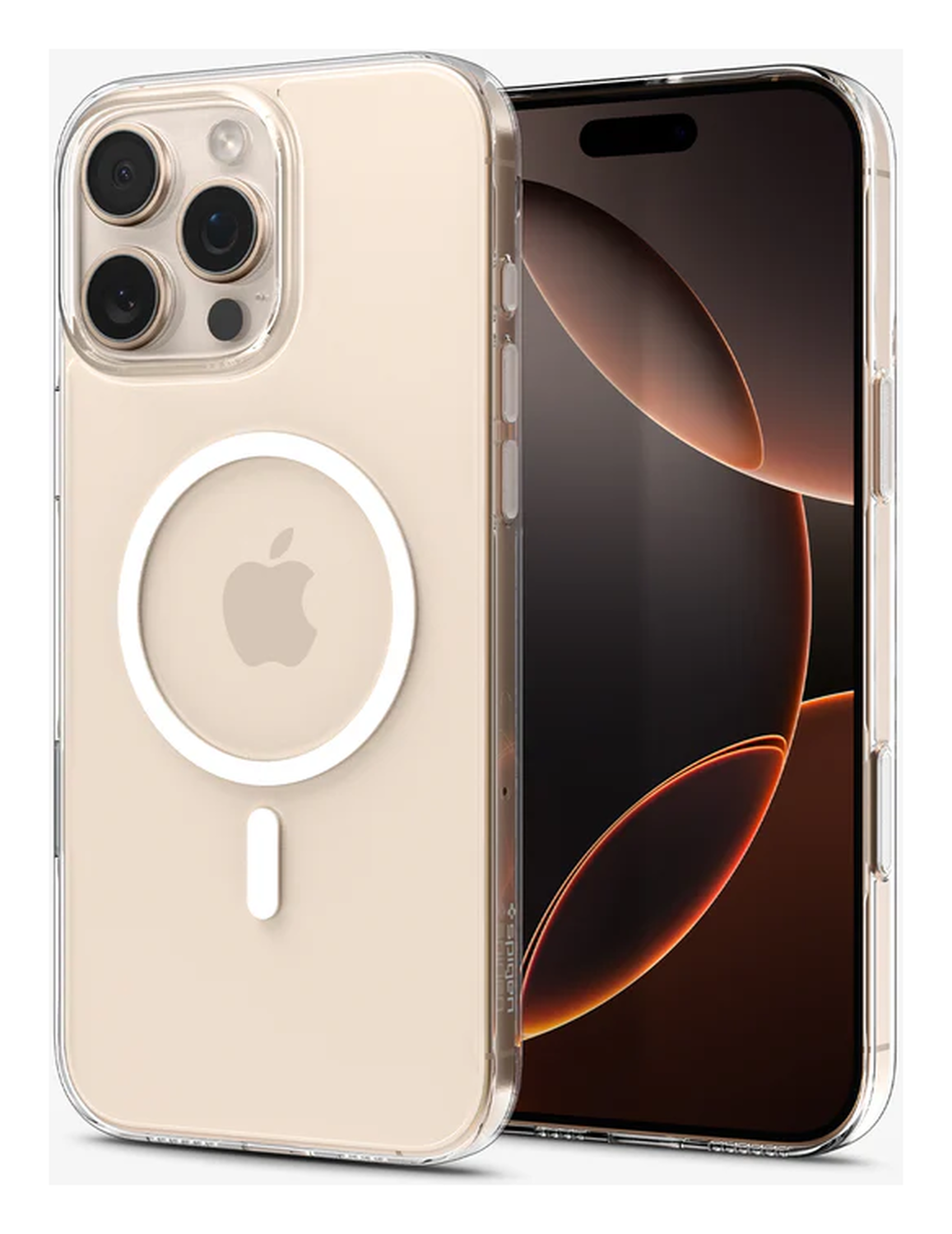 Spigen Thin Fit MagFit Apple iPhone 16 Pro Max Hoesje MagSafe Transparant Wit afbeelding 2