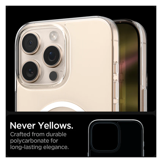 Spigen Thin Fit MagFit Apple iPhone 16 Pro Max Hoesje MagSafe Transparant Wit afbeelding 13