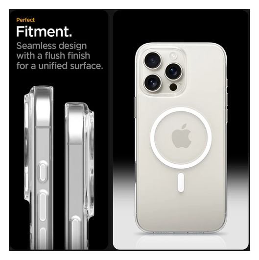Spigen Thin Fit MagFit Apple iPhone 16 Pro Max Hoesje MagSafe Transparant Wit afbeelding 14