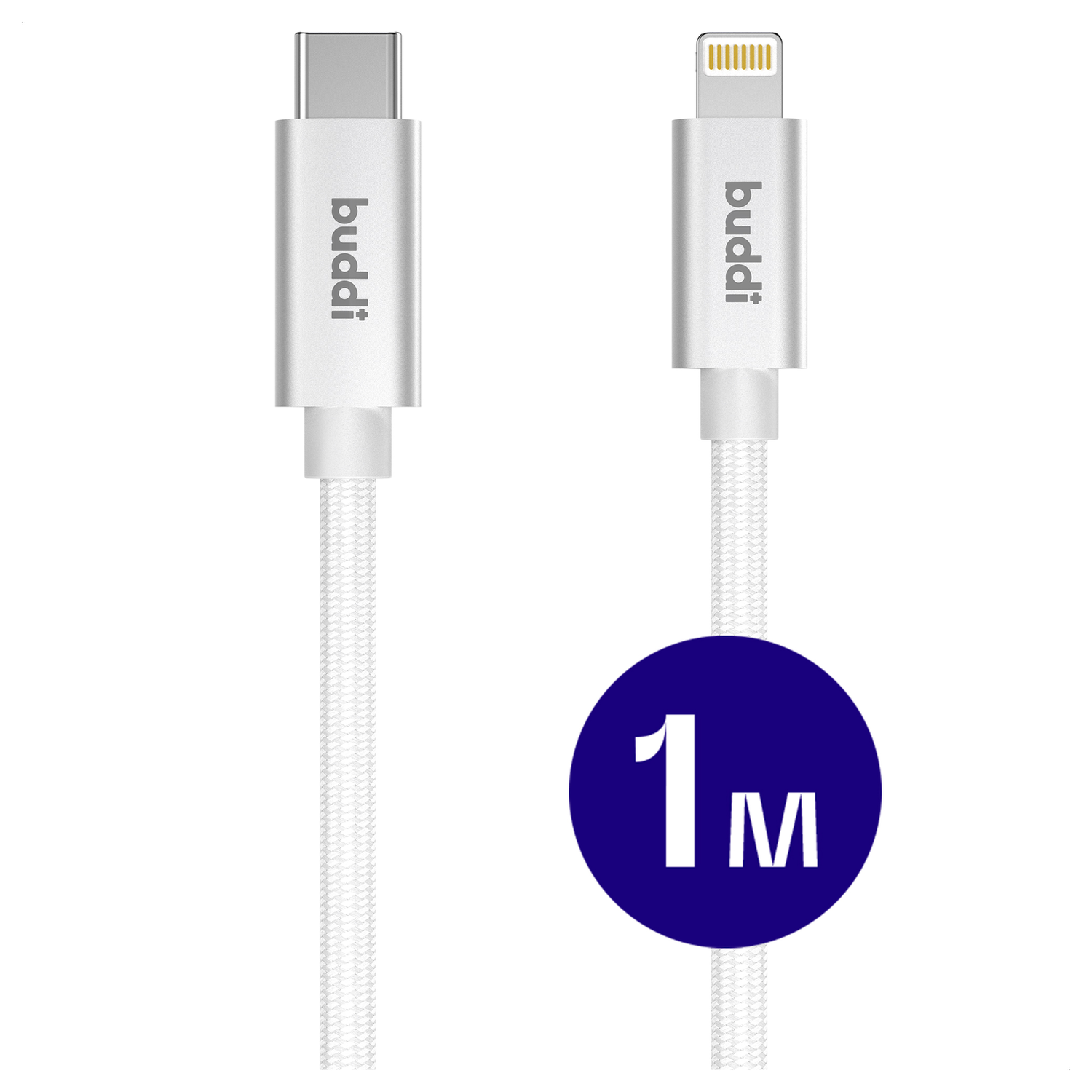 Buddi 30W USB-C & USB-A Oplader met Buddi Flex Lightning Kabel 1M Wit afbeelding 14
