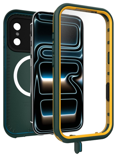 OtterBox Fre MagSafe Apple iPhone 17 Pro Hoesje Waterdicht Full Protect Groen afbeelding 4