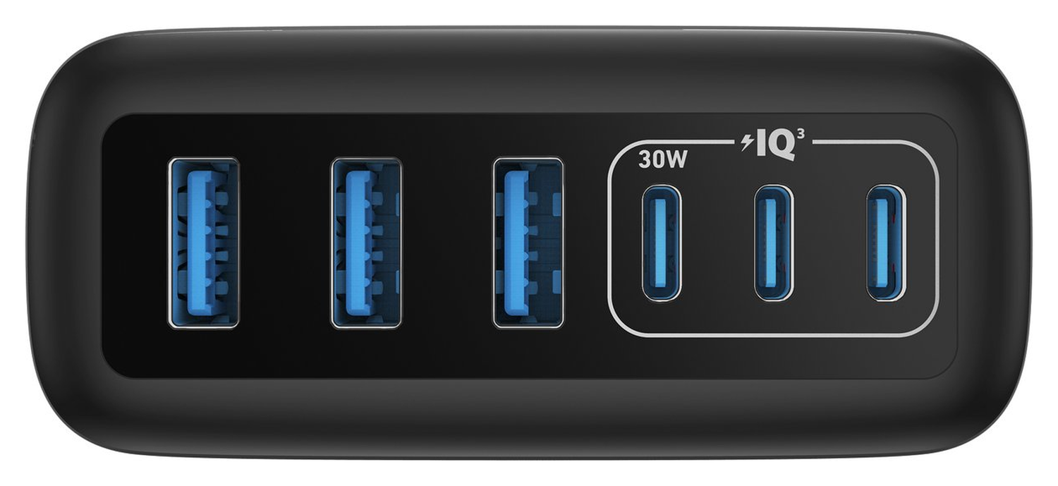 Anker (112W) Desktop Charger 6-in-1 Oplaadstation USB/USB-C Snellader Zwart afbeelding 9