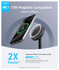 Anker MagGo Qi2 (15W) Draadloze MagSafe Oplaad Standaard Zwart afbeelding 2