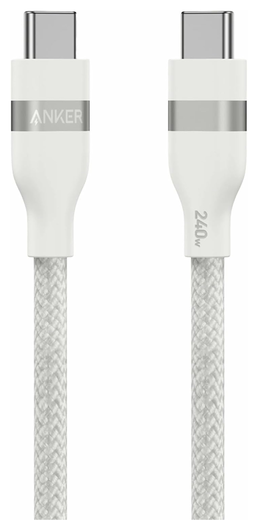Anker 240W USB-C naar USB-C Kabel Ultra Fast Charge 0.9M Wit afbeelding 1