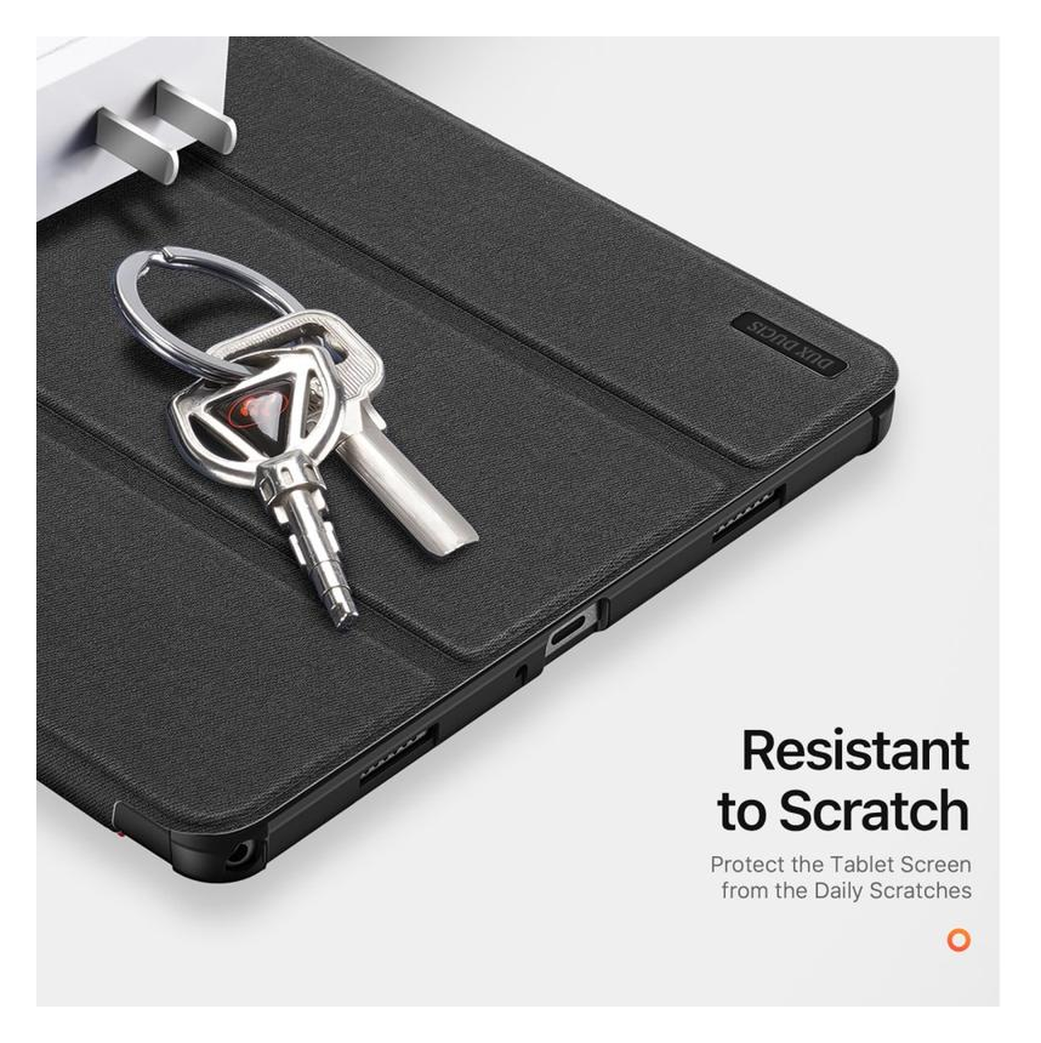 Dux Ducis Domo Samsung Galaxy Tab A11 Plus/A9 Plus Hoes Tri-Fold Book Case Zwart afbeelding 5