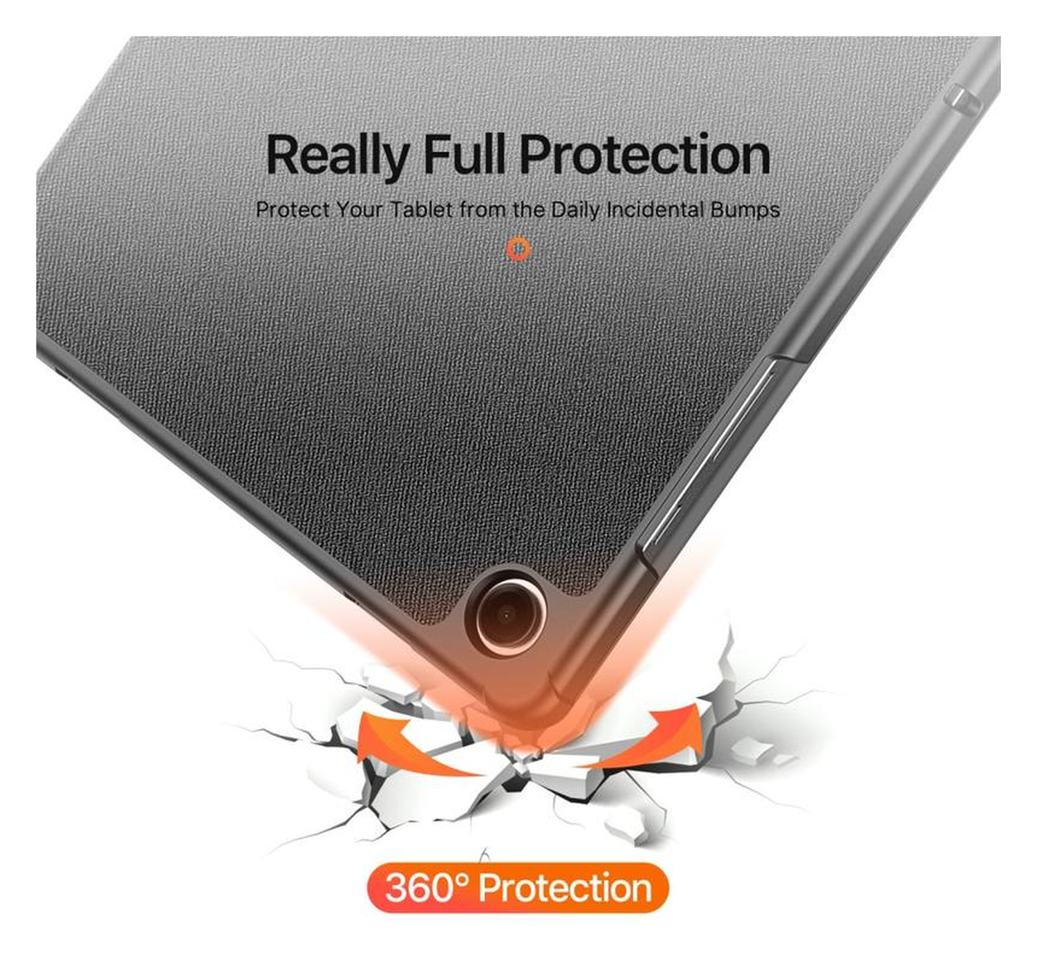 Dux Ducis Domo Samsung Galaxy Tab A11 Plus/A9 Plus Hoes Tri-Fold Book Case Zwart afbeelding 9