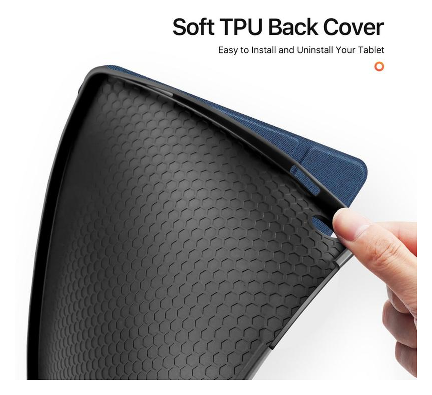 Dux Ducis Domo Samsung Galaxy Tab A11 Plus/A9 Plus Hoes Tri-Fold Book Case Blauw afbeelding 9