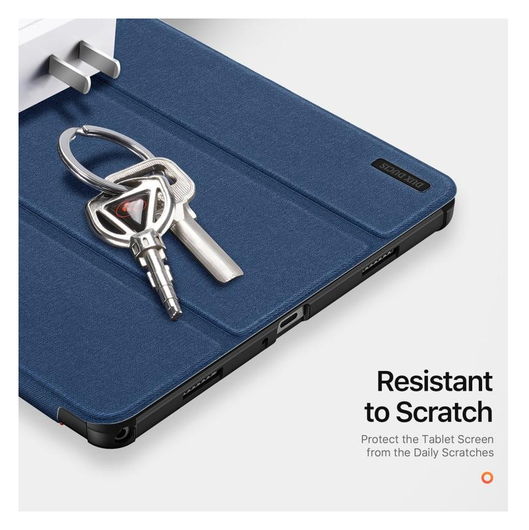 Dux Ducis Domo Samsung Galaxy Tab A11 Plus/A9 Plus Hoes Tri-Fold Book Case Blauw afbeelding 4