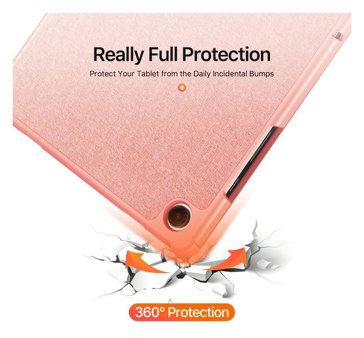 Dux Ducis Domo Samsung Galaxy Tab A11 Plus/A9 Plus Hoes Tri-Fold Book Case Roze afbeelding 9