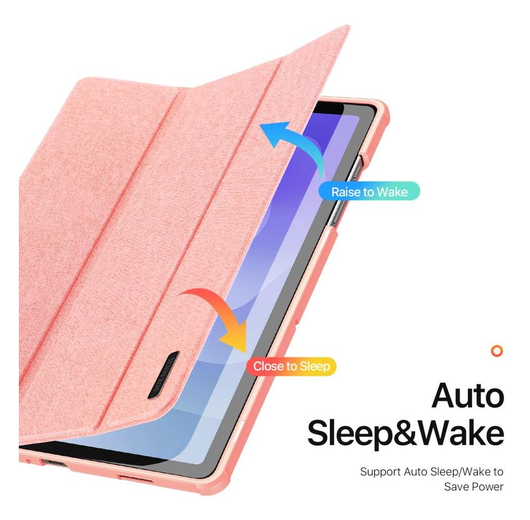 Dux Ducis Domo Samsung Galaxy Tab A11 Plus/A9 Plus Hoes Tri-Fold Book Case Roze afbeelding 8