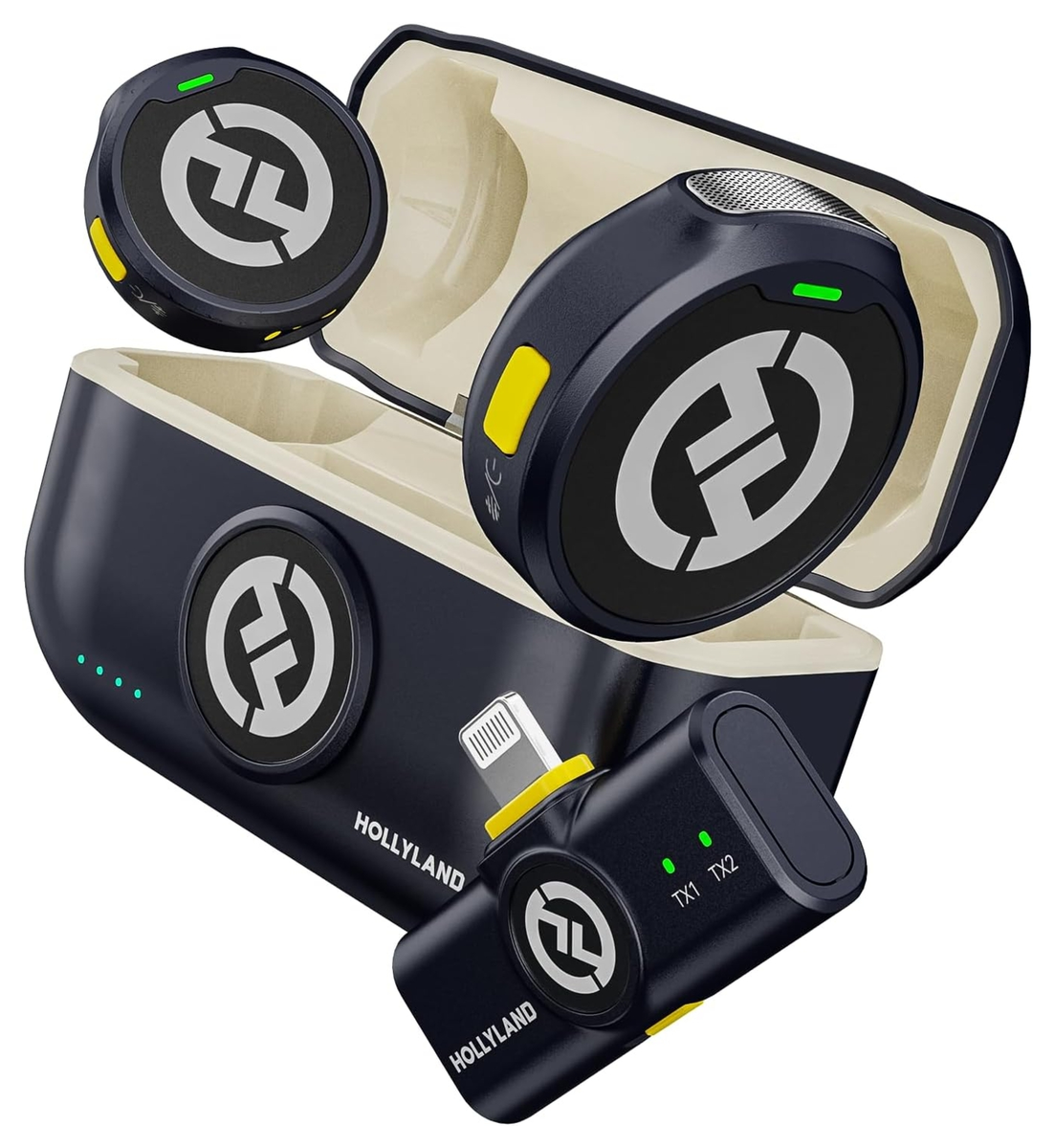 Hollyland LARK M2 DUO met Lightning Connector Zwart afbeelding 1