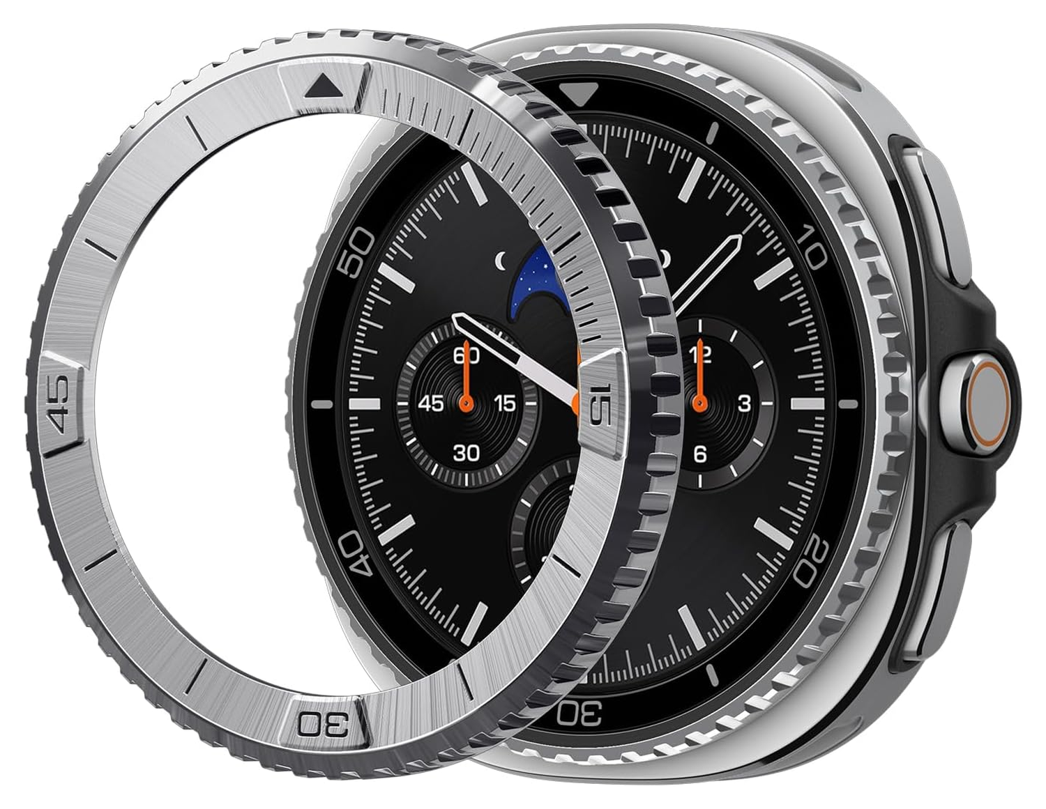 Spigen Bezel Tune Samsung Galaxy Watch 8 Classic Bezel Ring Protector afbeelding 1