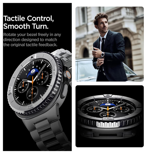 Spigen Bezel Tune Samsung Galaxy Watch 8 Classic Bezel Ring Protector afbeelding 4