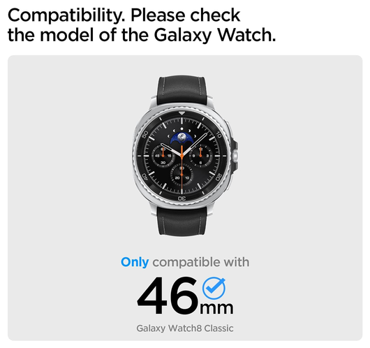 Spigen Bezel Tune Samsung Galaxy Watch 8 Classic Bezel Ring Protector afbeelding 6