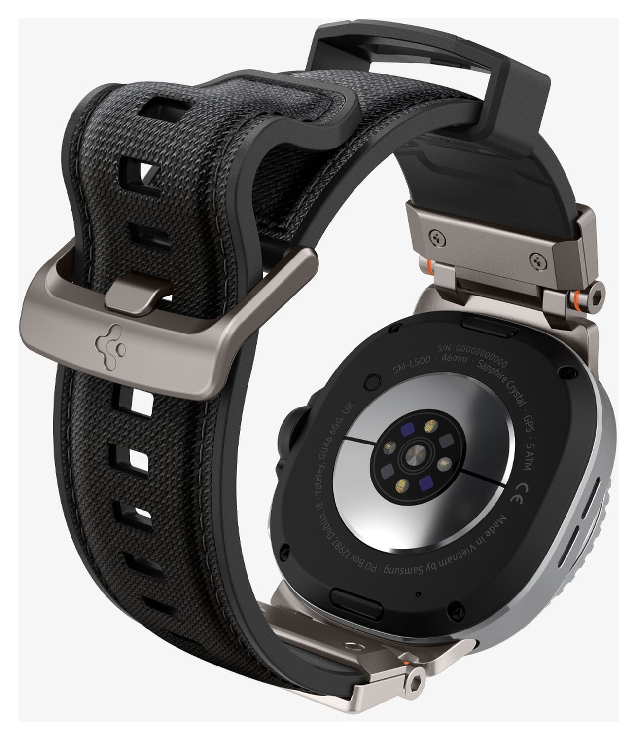 Spigen DuraPro Armor - Samsung Galaxy Watch 8 Bandje - Zwart afbeelding 12