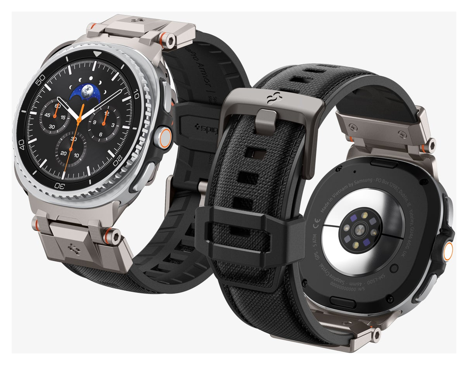 Spigen DuraPro Armor - Samsung Galaxy Watch 8 Bandje - Zwart afbeelding 13