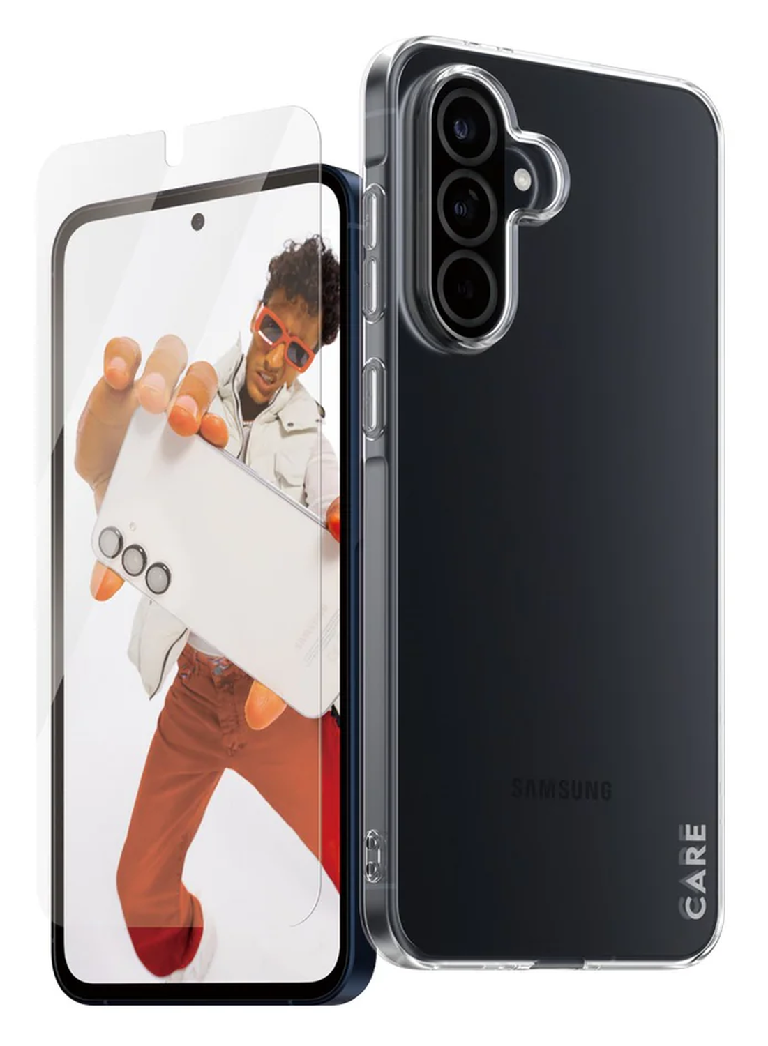 PanzerGlass CARE Bundel Samsung Galaxy A56 Hoesje Transparant + Screen Protector afbeelding 2