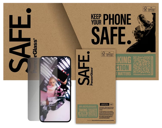 PanzerGlass SAFE Samsung Galaxy S25 Plus Screen Protector Privacy Glass afbeelding 3