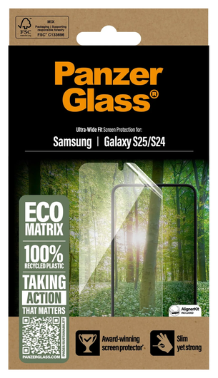 PanzerGlass Eco Matrix Ultra-Wide Samsung Galaxy S25 / S24 Screen Protector afbeelding 4