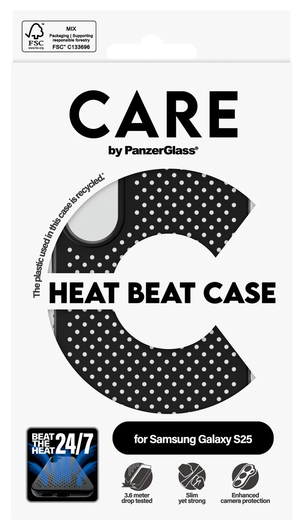 PanzerGlass CARE Heat Beat Samsung Galaxy S25 Hoesje Zwart afbeelding 4