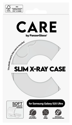 PanzerGlass CARE Slim X-Ray Samsung Galaxy S25 Ultra Hoesje Transparant afbeelding 4