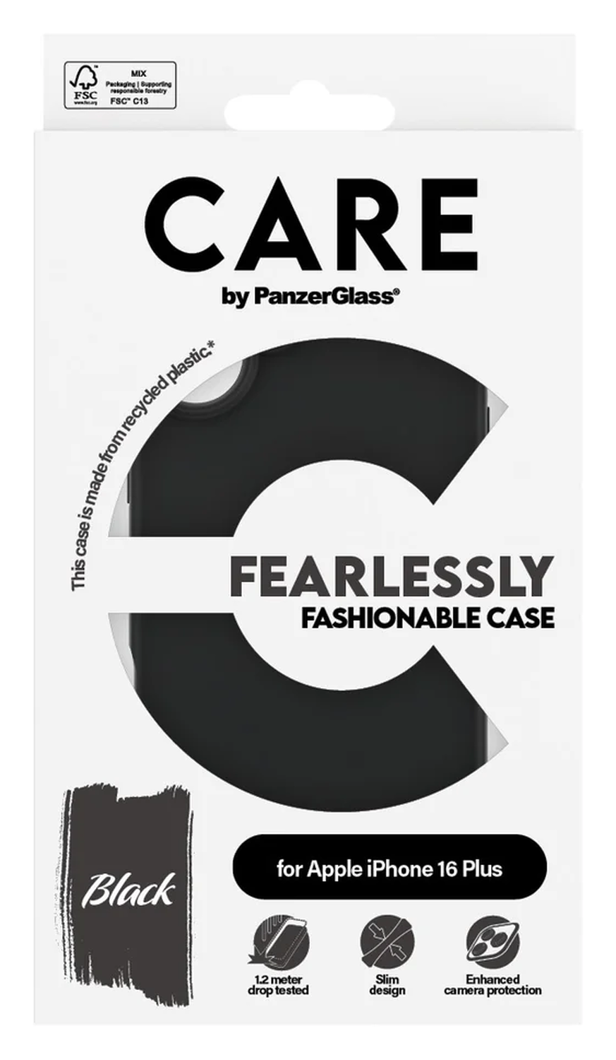 PanzerGlass CARE Fashionable iPhone 16 Plus Hoesje Back Cover Zwart afbeelding 4