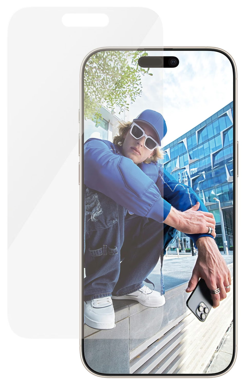 PanzerGlass Classic Fit iPhone 16 Pro Max Screen Protector Tempered Glass afbeelding 2