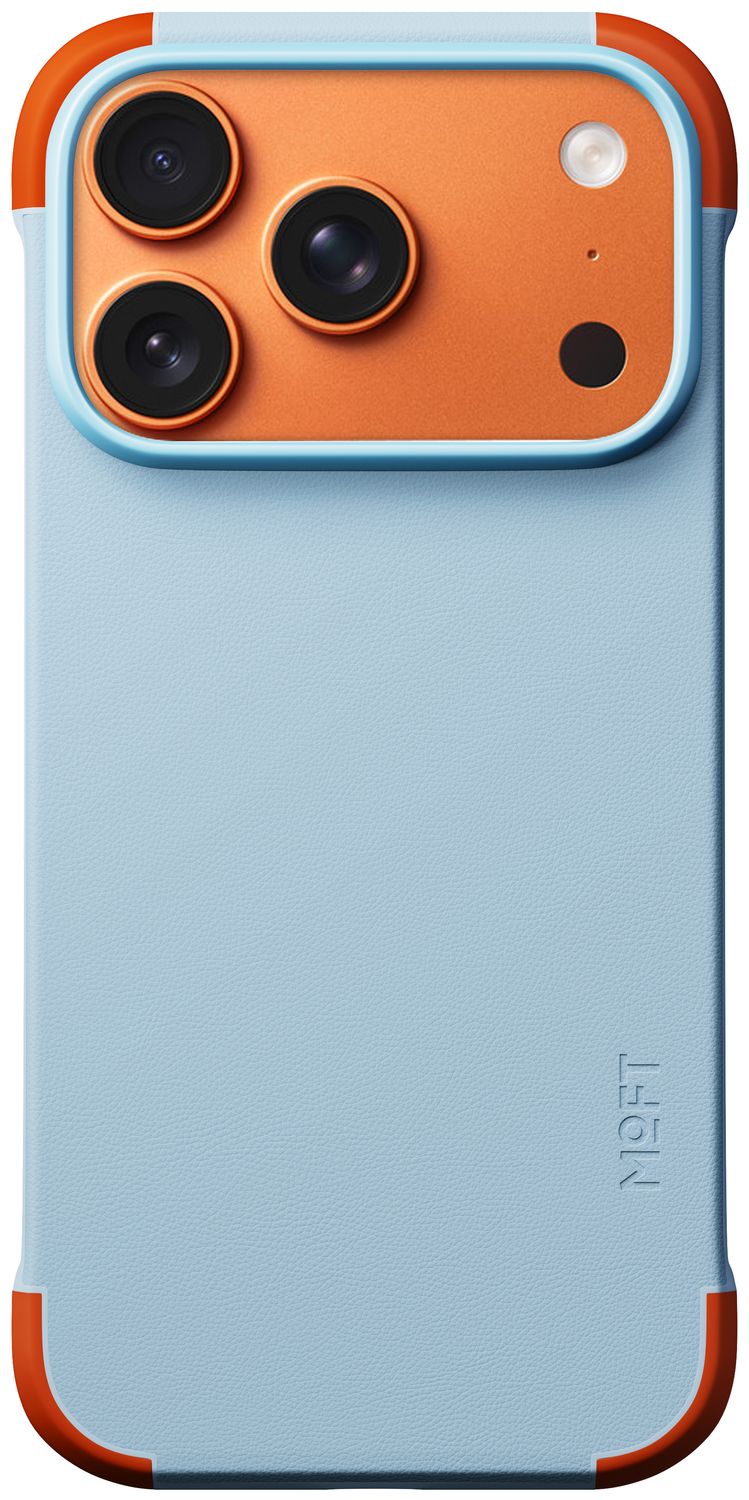 MOFT MOVAS Frame iPhone 17 Pro Hoesje MagSafe Back Cover Ultra Dun Blauw afbeelding 2