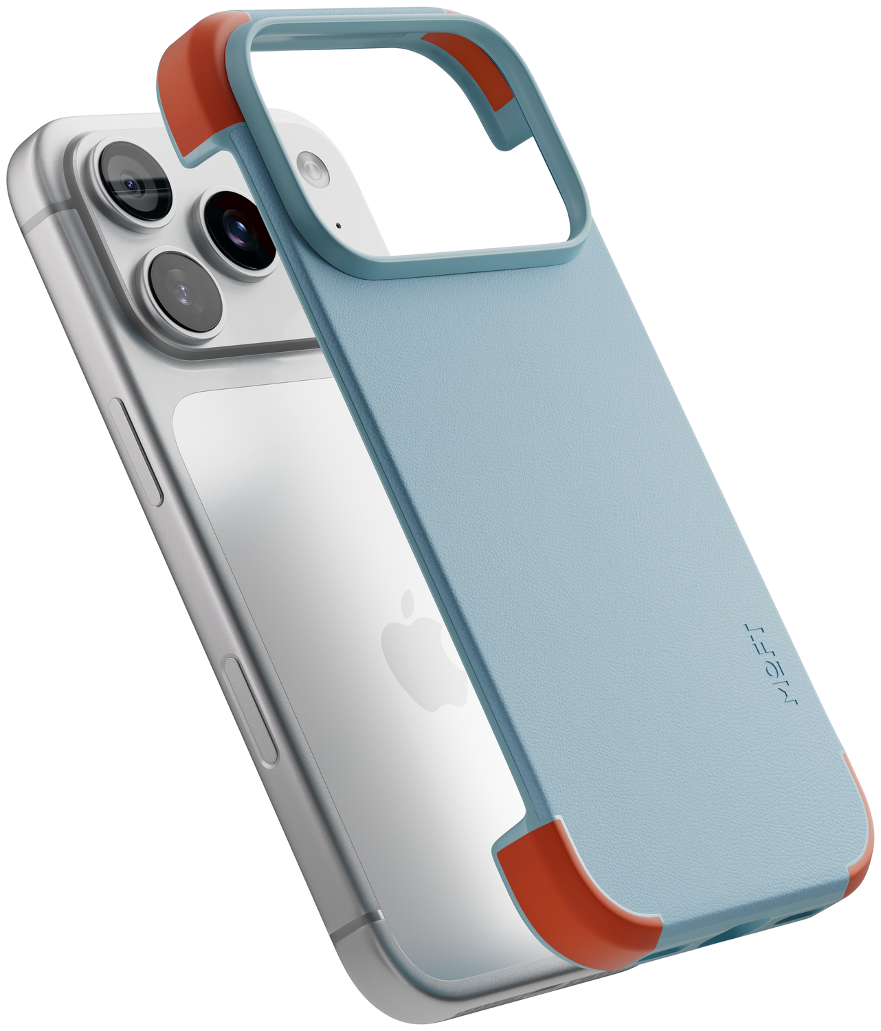 MOFT MOVAS Frame iPhone 17 Pro Max Hoesje MagSafe Back Cover Ultra Dun Blauw afbeelding 4