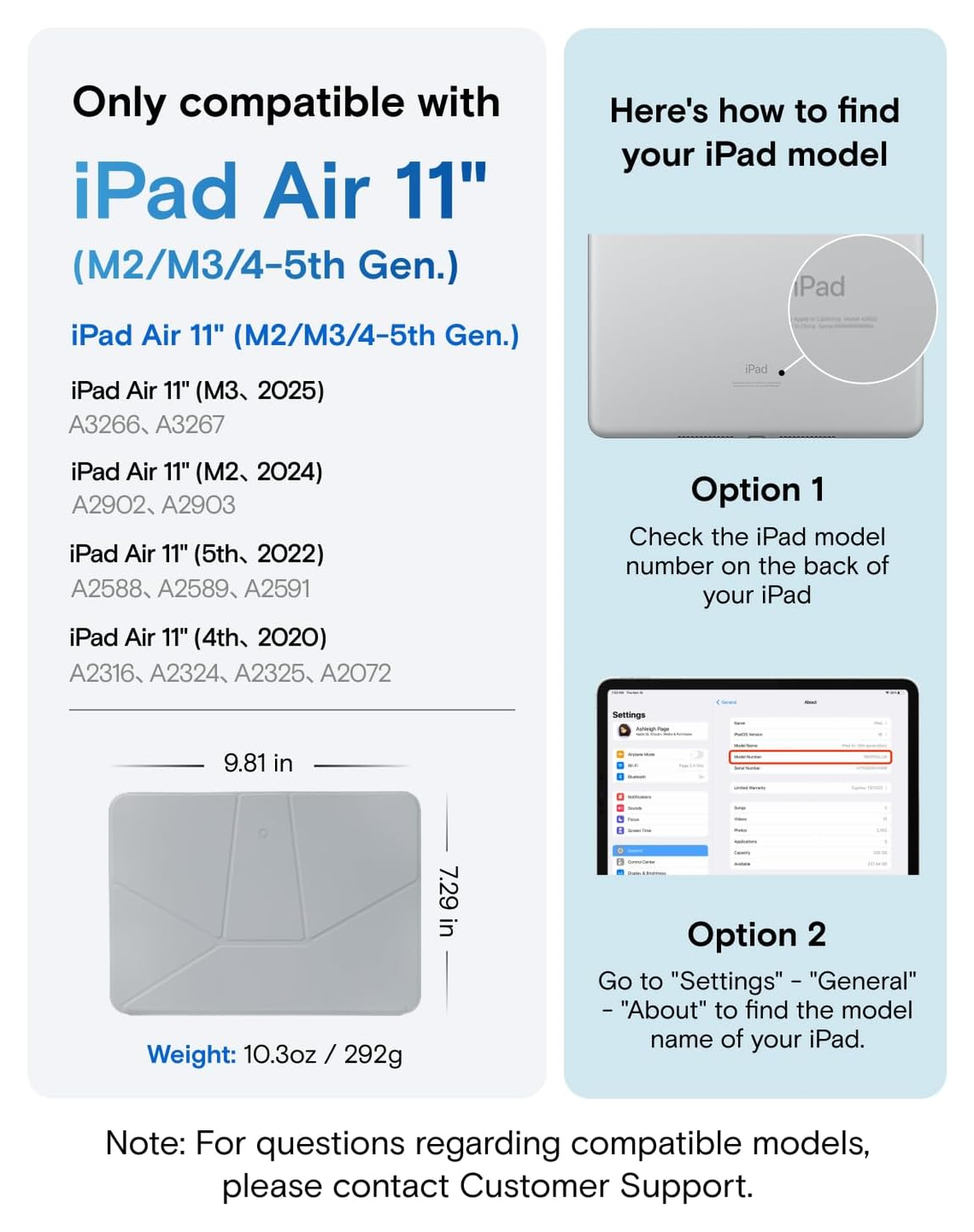 MOFT Dynamic Folio iPad Air 11 (2024/2025) / Air 10.9 (2022/2020) Hoes Grijs afbeelding 2