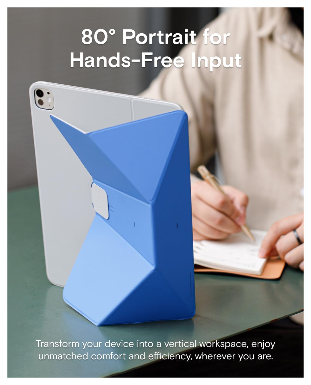 MOFT Dynamic Folio iPad Pro 12.9 Hoes Book Case met Standaard Blauw afbeelding 7