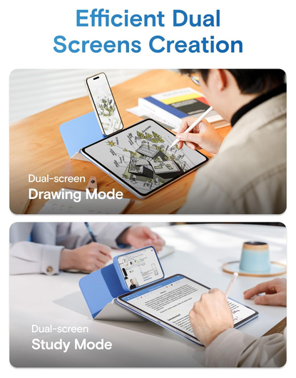 MOFT Dynamic Folio iPad Pro 12.9 Hoes Book Case met Standaard Blauw afbeelding 6