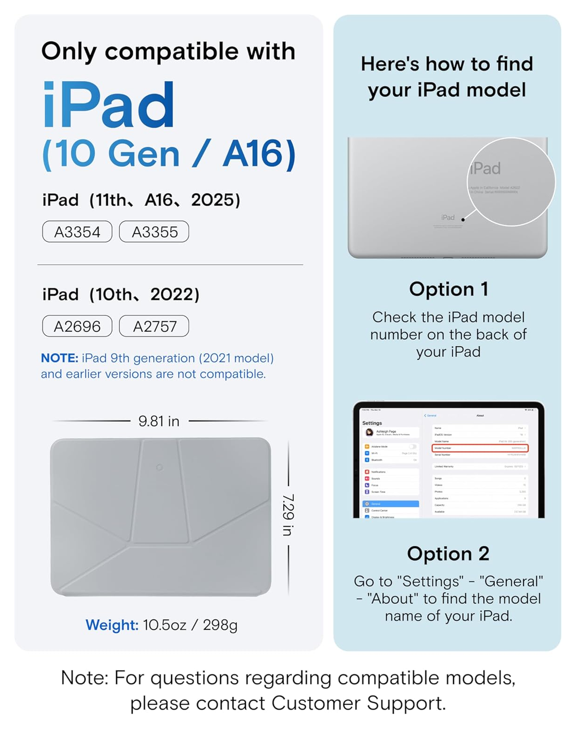 MOFT Dynamic Folio iPad 11 (2025) / 10.9 (2022) Hoes Book Case Standaard Grijs afbeelding 2