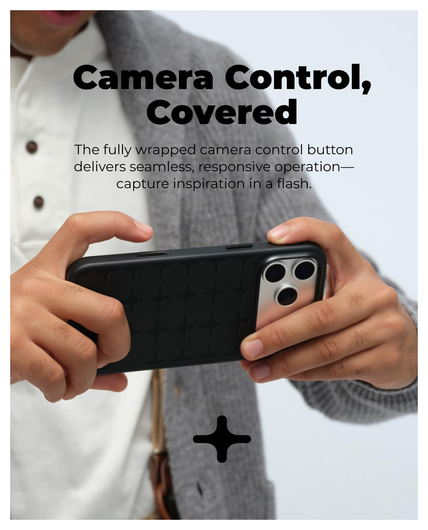 MOFT MOVAS Tombogo Snap iPhone 17 Pro Max Hoesje MagSafe Vegan Leer Grijs afbeelding 6