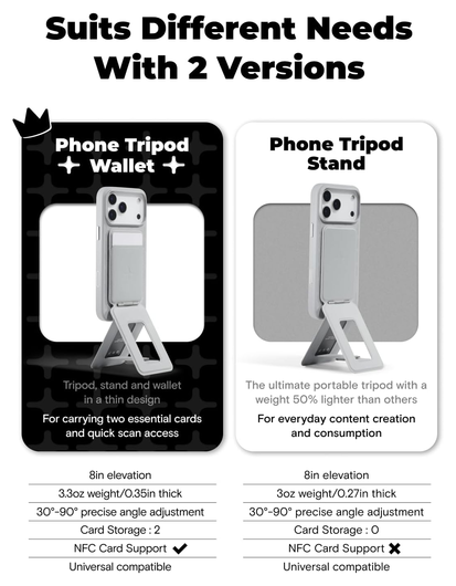 MOFT MOVAS Tombogo MagSafe Telefoonhouder met Uitklapbare Tripod Standaard Zwart afbeelding 2