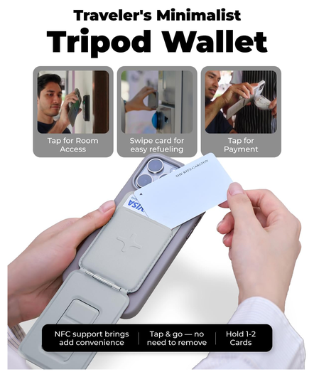 MOFT MOVAS Tombogo MagSafe Telefoonhouder met Uitklapbare Tripod Standaard Zwart afbeelding 4