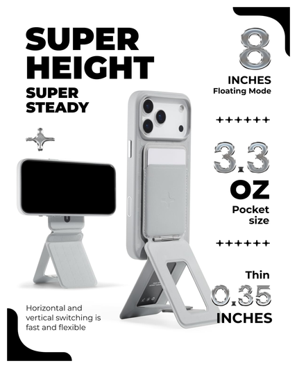 MOFT MOVAS Tombogo MagSafe Telefoonhouder met Uitklapbare Tripod Standaard Zwart afbeelding 5