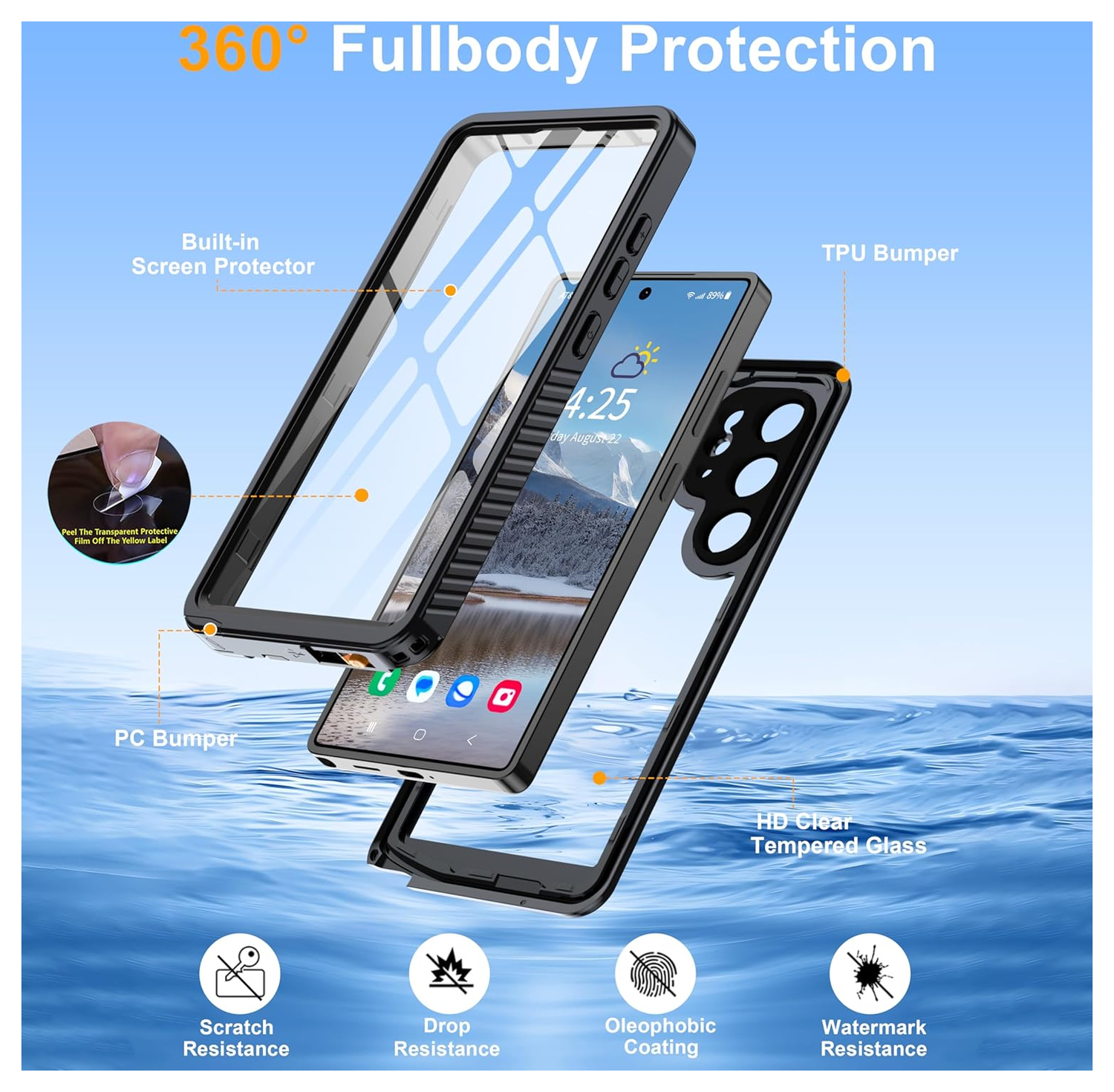 SBG Outdoor Case Samsung Galaxy S25 Ultra Waterdicht Schokbestendig afbeelding 4