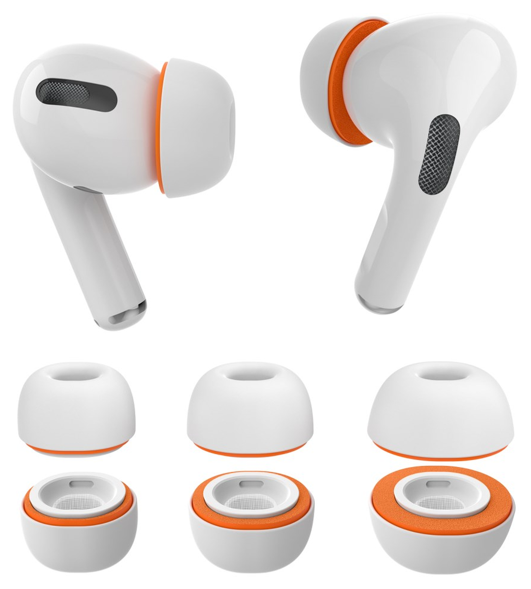 SBG 3 Pack AirPods Pro 1e & 2e Generatie Siliconen Memory Foam Dopjes S / M / L afbeelding 1