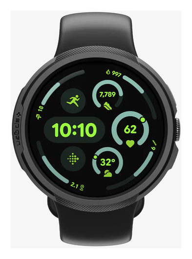 Spigen Liquid Air - Google Pixel Watch 4-45MM Hoesje - Matte Zwart afbeelding 1