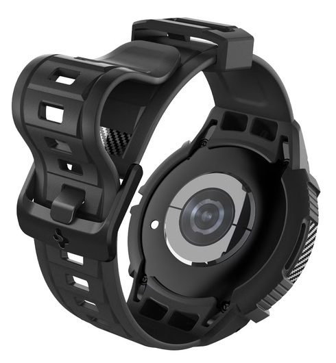 Spigen Rugged Armor - Samsung Galaxy Watch 6 Classic Hoesje Bumper Case - Zwart afbeelding 10