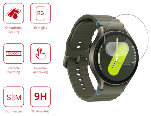 Rosso - Samsung Galaxy Watch 7 44MM 9H Tempered Glass Screen Protector afbeelding 2