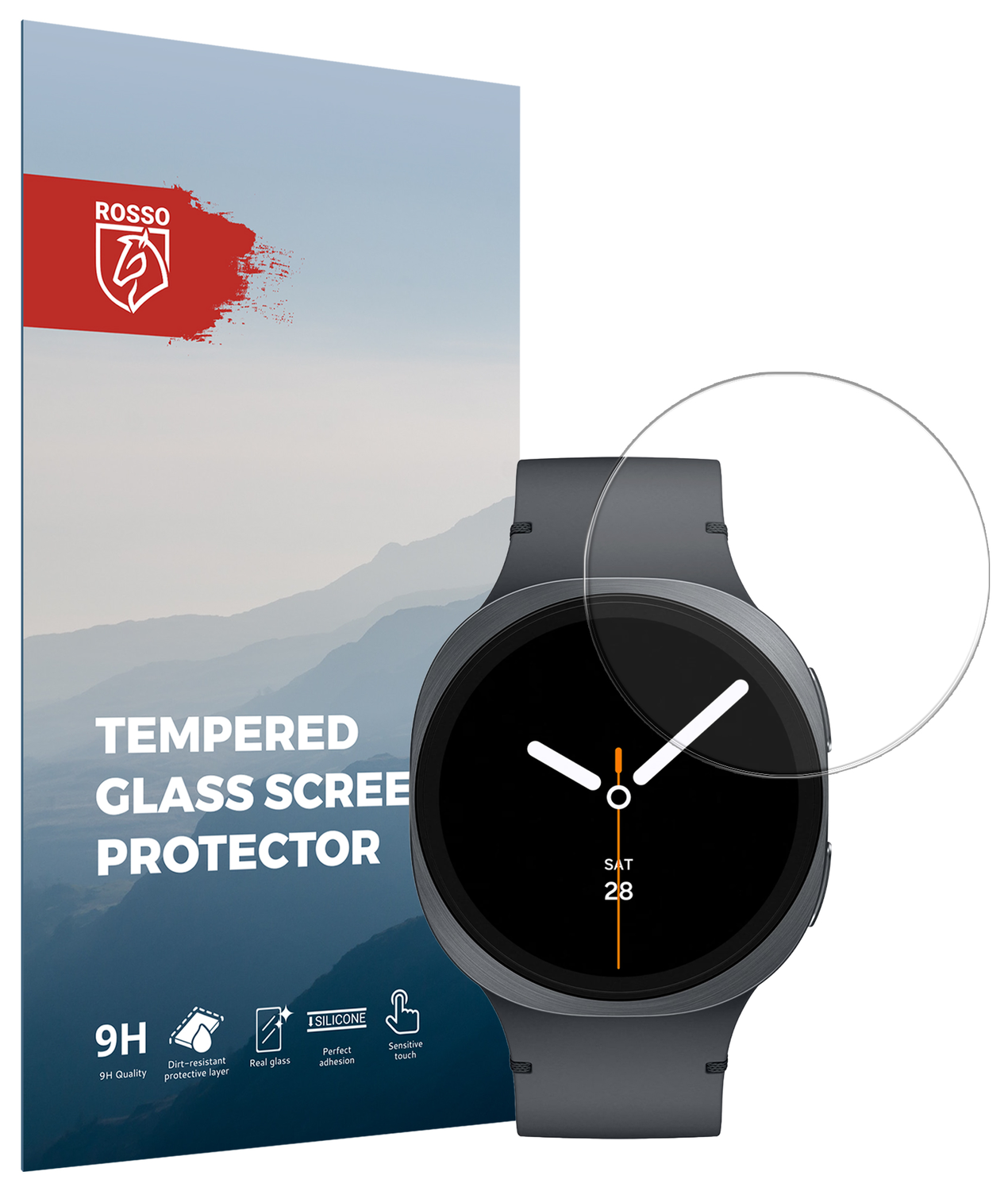 Rosso - Samsung Galaxy Watch 8 40MM 9H Tempered Glass Screen Protector afbeelding 1