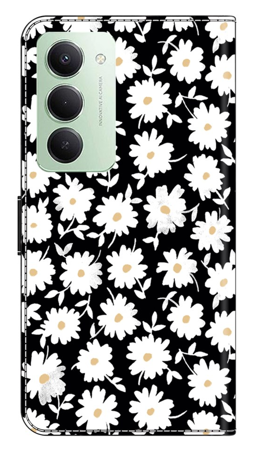 Xiaomi Redmi 15 (4G) Hoesje Portemonnee Book Case Bloem Print afbeelding 6
