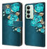 Xiaomi Redmi 15 (5G) Hoesje Portemonnee Book Case Roos Print afbeelding 1
