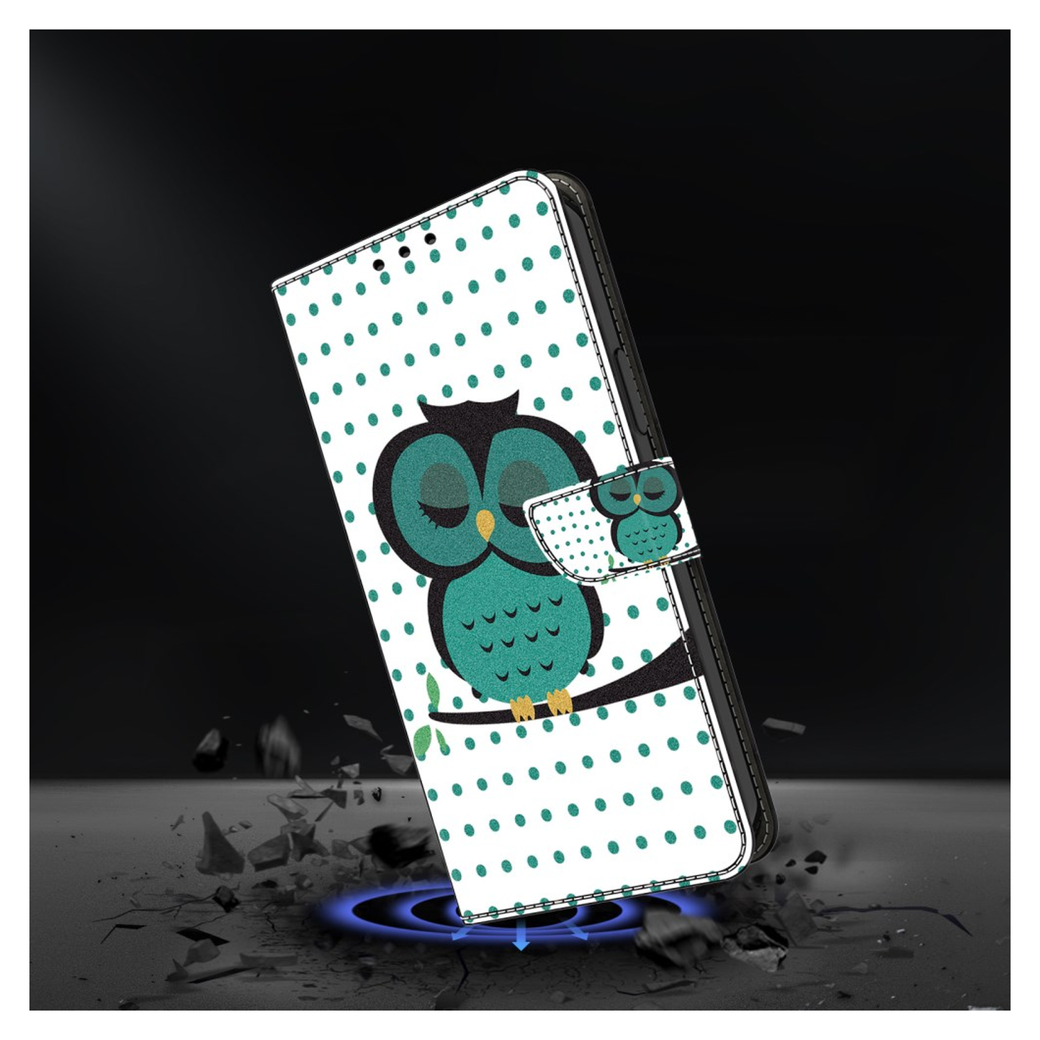 Xiaomi Redmi 15 (5G) Hoesje Portemonnee Book Case Uil Print afbeelding 4