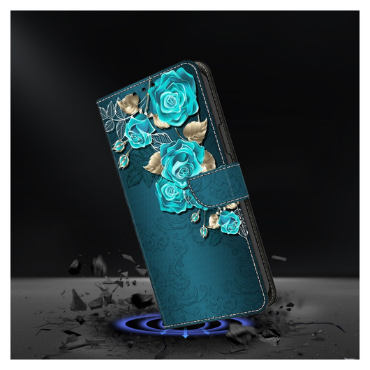 Xiaomi Redmi 15C Hoesje Portemonnee Book Case Roos Print afbeelding 4