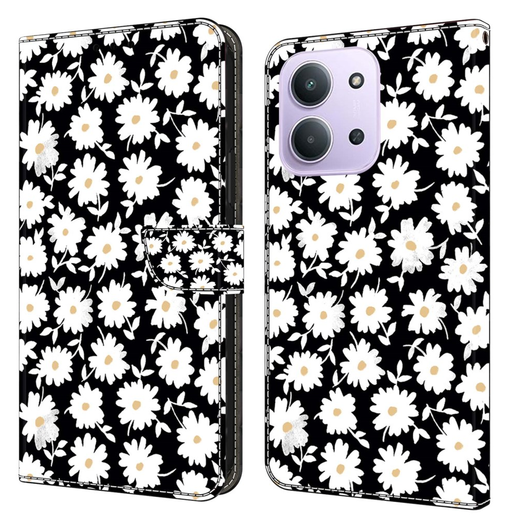 Xiaomi Redmi 15C Hoesje Portemonnee Book Case Bloem Print afbeelding 1