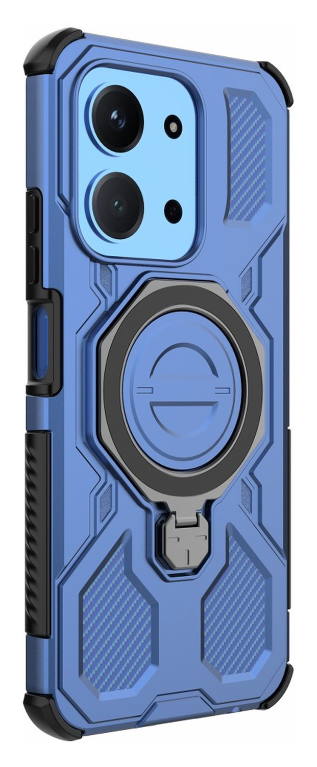 Xiaomi Redmi 15C Hoesje MagSafe 360° Standaard Blauw afbeelding 4